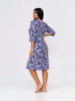 Халат женский, цвет голубой