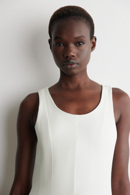 VESTIDO MIDI ESCULPIDO DE ALGOD?N - H&m фото 8