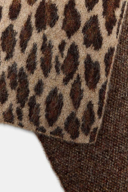 ANIMAL PRINT KNIT SCARF - Zara фото 10
