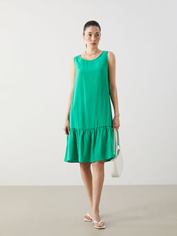 Bisiklet Yaka Elbise