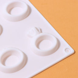 Цена за 2 шт. Форма для шоколада Доляна Колечки, силикон, 27.9?16.1?1 см, белая фото 2