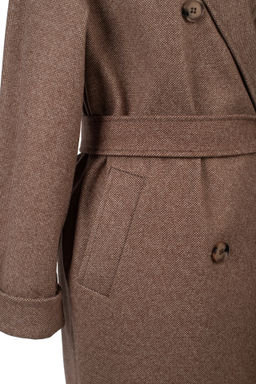 01-11998 Пальто женское демисезонное (пояс) - El podio фото 10