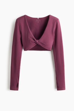 Top de deporte DryMove con detalle girado - H&m фото 2