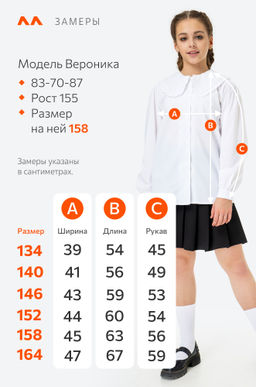 Рубашка нарядная для девочки Happyfox
