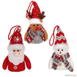 Новогоднее украшение светодиодное 8x5x14 см / N103 /уп 250/ микс