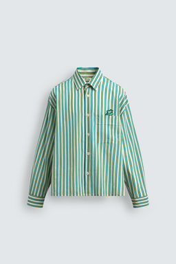 PLUTO PATCH STRIPED SHIRT HARRY LAMBERT FOR ZARA X DISNEY  фото 7