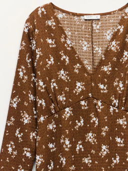 Платье миди с цветочным принтом / Zarina фото 9