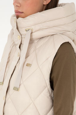 Женский кремовый жилет - U.s. polo assn фото 7