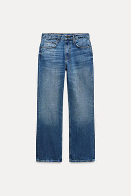 ZW COLLECTION STRAIGHT-LEG MID-RISE JEANS - Zara фото 5