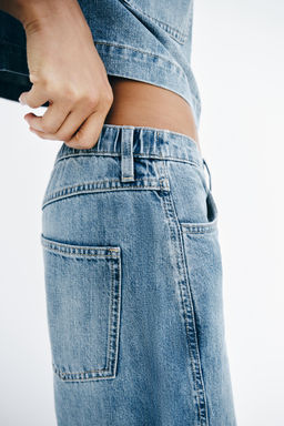 JEANS Z1975 WIDE LEG TIRO ALTO / Azul medio - Zara фото 4