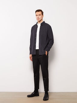 Regular Fit Uzun Kollu Kadife Erkek G?mlek