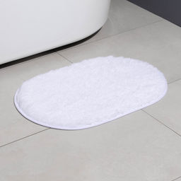 Коврик Доляна Пушистик, 38?59 см, белый  фото 3