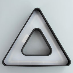 Люстра «Треугольник» LEd=36 Вт 4000К черный 60×46×70 см BayerLux