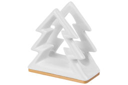 Салфетница на дер. подставке 11*5*11 см "Елочка"