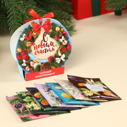 Подарочный чай С новым годом ассорти, 12, 6 г (7 пакетиков х 1,8 г). - Фабрика счастья фото 3