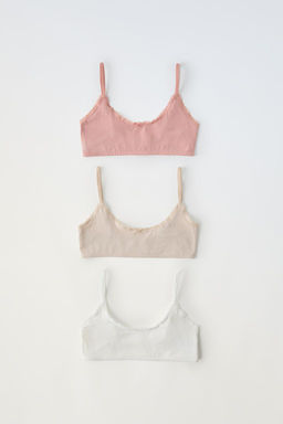 9-14 YEARS/ PACK OF THREE TEXTURED TOPS - Zara фото 4