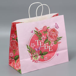 Цена за 2 шт. Пакет подарочный крафтовый, упаковка, Тебе, 32?28?15 см