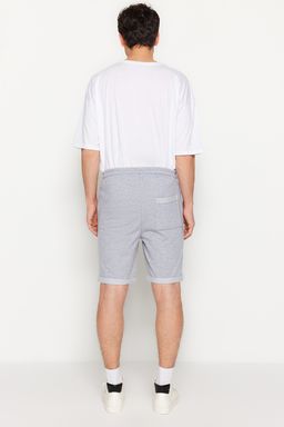 Gri Regular/Normal Kesim Orta Boy Lastik Belli Bagc?kl? Duble Paca Sort TMNSS21SR0046