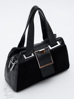 Сумка женская кожаная 1917-1YF black Polina&Eiterou