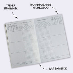 Планер-ежедневник А5, 80 л «Черный»