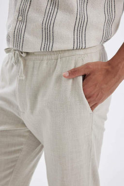 Хлопковые брюки узкого кроя Jogger - Defacto фото 5