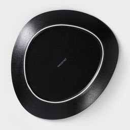 Тарелки Magistro Carbon, 26×23 см, набор 2 шт., фарфор, чёрные