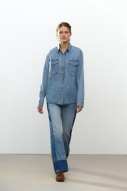ZW COLLECTION DENIM SHIRT - Zara фото 2