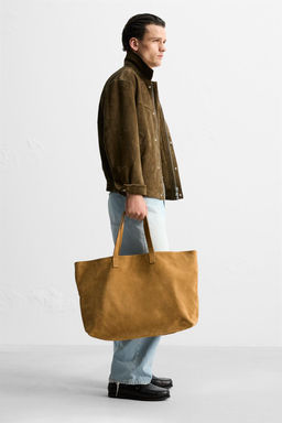 LEATHER SHOPPER BAG - LIMITED EDITION - Zara фото 2