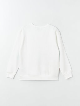 Bisiklet Yaka Minnie Mouse Bask?l? Uzun Kollu K?z ?ocuk Sweatshirt - Waikiki фото 3