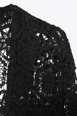 CROCHET LONG KIMONO - Zara фото 5