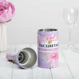 Цена за 2 шт. Коробка жестяная в форме бутылки шампанского «Расцветай»