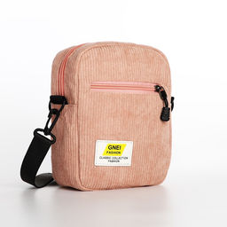 Сумка молодёжная на молнии, цвет розовый - Simaland фото 3