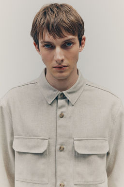 Sobrecamisa de fieltro Regular Fit - H&m фото 2