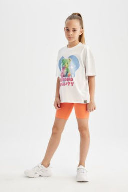 K?z Cocuk Biker Tayt