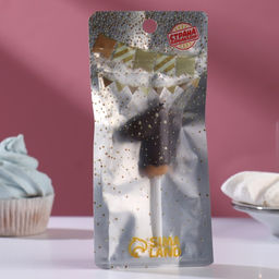 Свеча в торт Шоколадная глазурь, цифра 1 , 3,8 см - Страна карнавалия фото 2