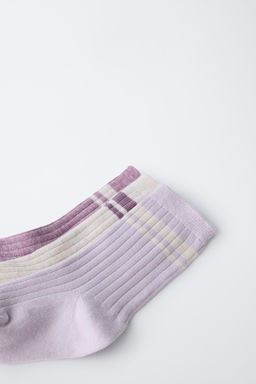 3-PACK OF STRIPED LONG SOCKS - Zara фото 2