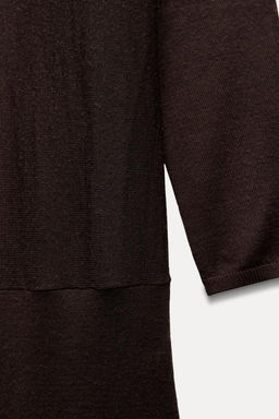 100% WOOL MIDI DRESS - Zara фото 9