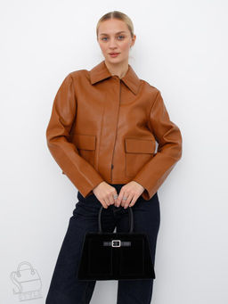 Сумка женская кожаная 990189NN black Natale Navetta