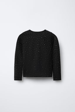 SEAMLESS RHINESTONE T-SHIRT - Zara фото 2