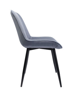 Стул мягкий для кухни «Премьер», обивка титан 21, цвет серо - голубой