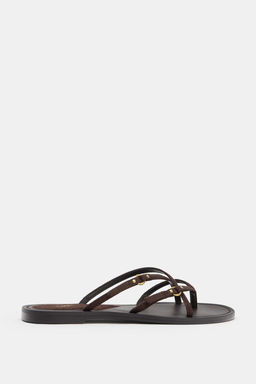 STRAPPY FLAT SANDALS - Zara фото 2