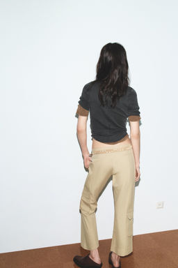 ANKLE-LENGTH STRAIGHT TROUSERS WITH POCKETS - Zara фото 11
