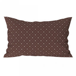 Наволочка 50х70см "Корсика" коричневый, с клапаном-запахом, бязь 121г/м2, хлопок 100%, упаковка ПП 22х30см, "Домашняя мода" (Россия)