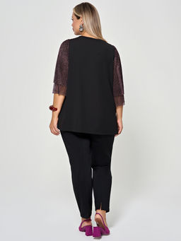 Футболка 0208-2 чёрный - Dora фото 126