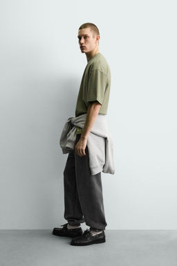 CAMISETA BOXY FIT B?SICA / Verde - Zara фото 5
