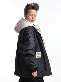 Куртка для мальчика утепленная 33-8215 черный