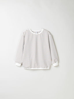 Свитшот облегченный "Полоска Тауп" 7+