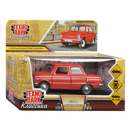 Машина металл ЗАЗ-968А "Запорожец" 12 см, красный, инерц., в коробке