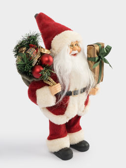 Изделие декоративное, 25 см, мягкое, пластик/полиэстер, Санта с мешком и подарком, New year - Anna lafarg фото 3