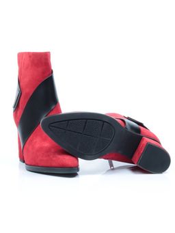 04-A331W-766VB RED Ботинки зимние женские (натуральная замша, натуральный мех) - Фабричный китай фото 15